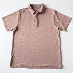 Free Fly Apparel Men's Bamboo Flex Polo Shirt Heather Brick Medium